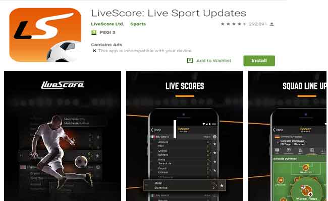 live score app